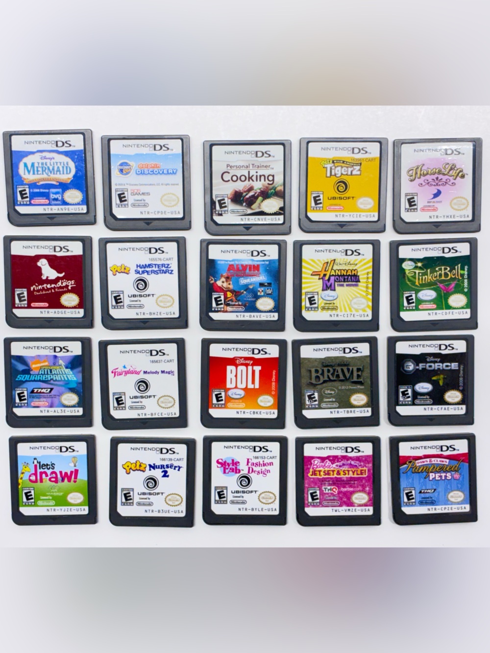 Lot Of 20 Nintendo DS Games Loose Cartridges - All In Excellent Condition